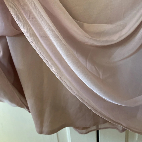 Azazie Bridesmaid Landry Maxi Dress‎ Vintage Rose Size A8 New With Tags Size 8 - Picture 8 of 12